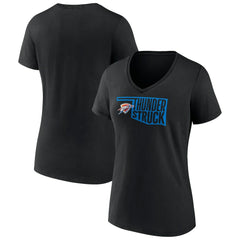 Black Oklahoma City Thunder Women's Team Pride V-Neck T-Shirt sale | NBA