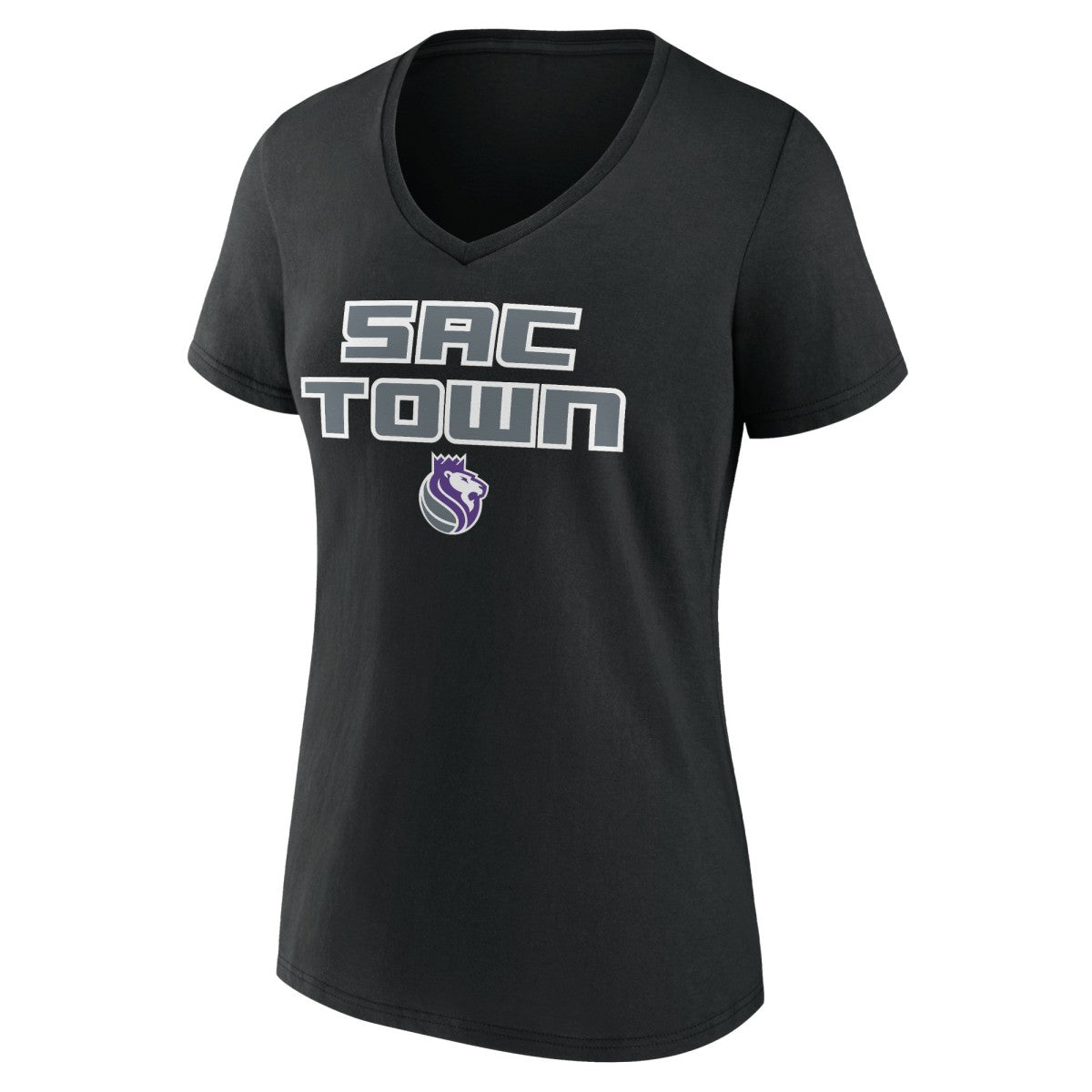 Black Sacramento Kings Women's Team Pride V-Neck T-Shirt | NBA