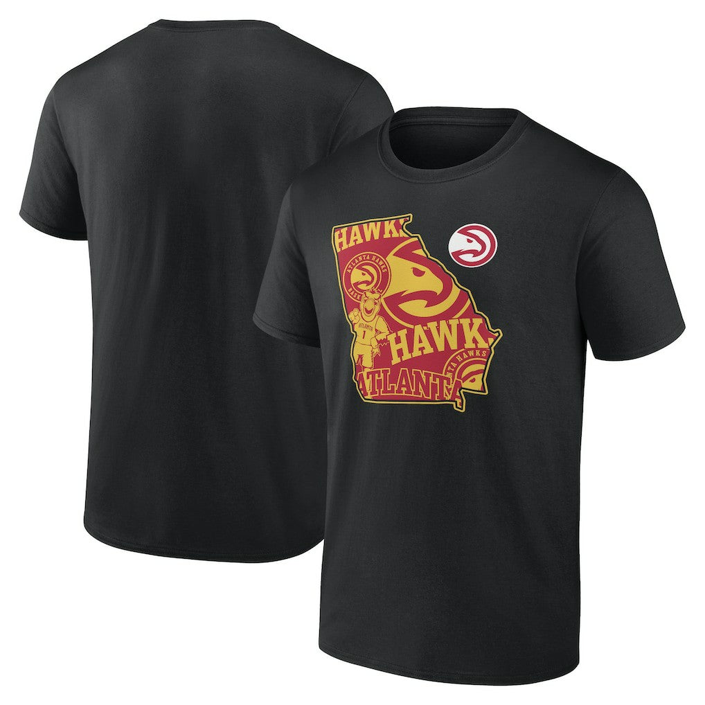 Black Atlanta Hawks Announcer T-Shirt | NBA