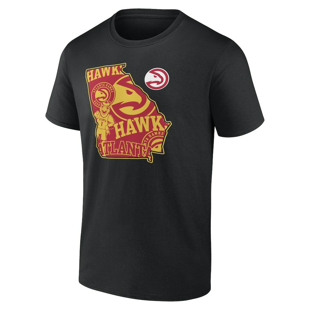 Black Atlanta Hawks Announcer T-Shirt | NBA