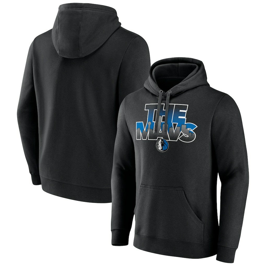 Black Dallas Mavericks Announcer Pullover Hoodie sale | NBA