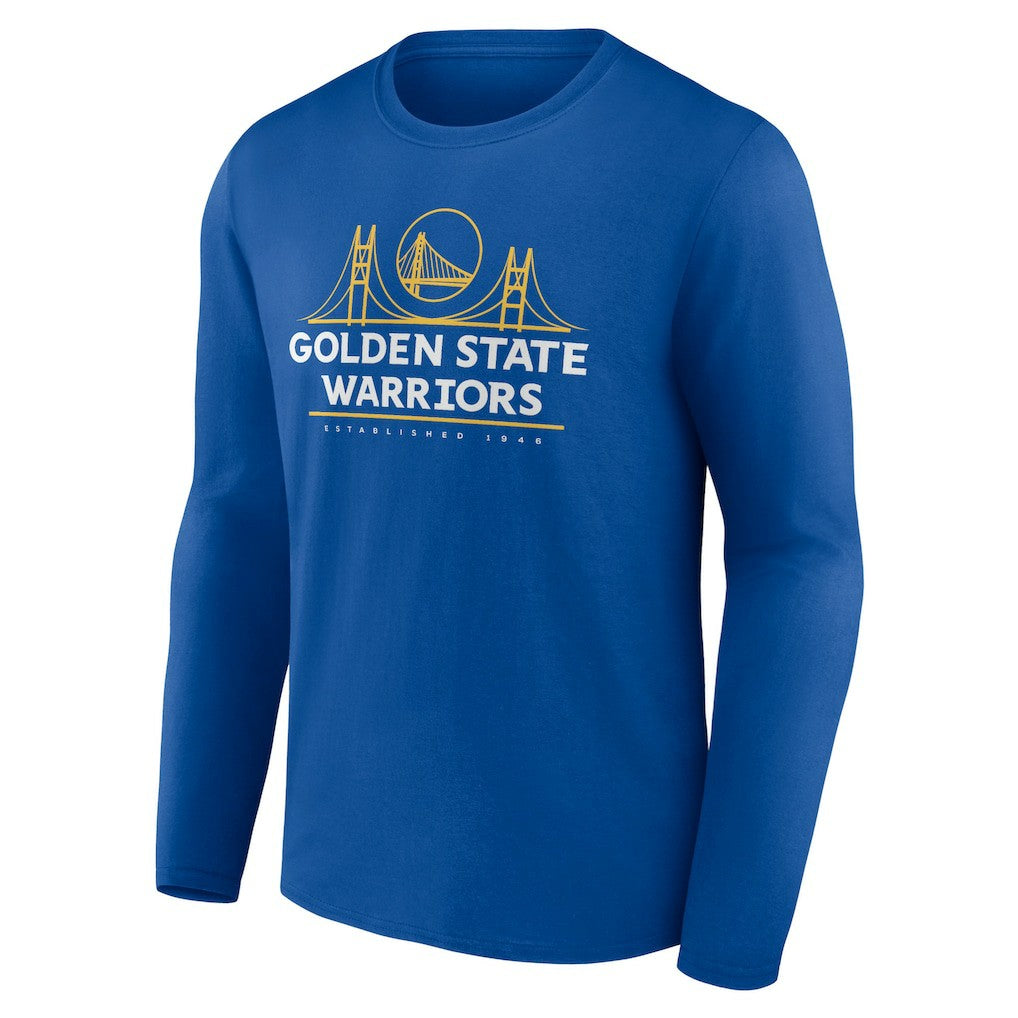 Royal Golden State Warriors Announcer Long Sleeve T-Shirt sale | NBA