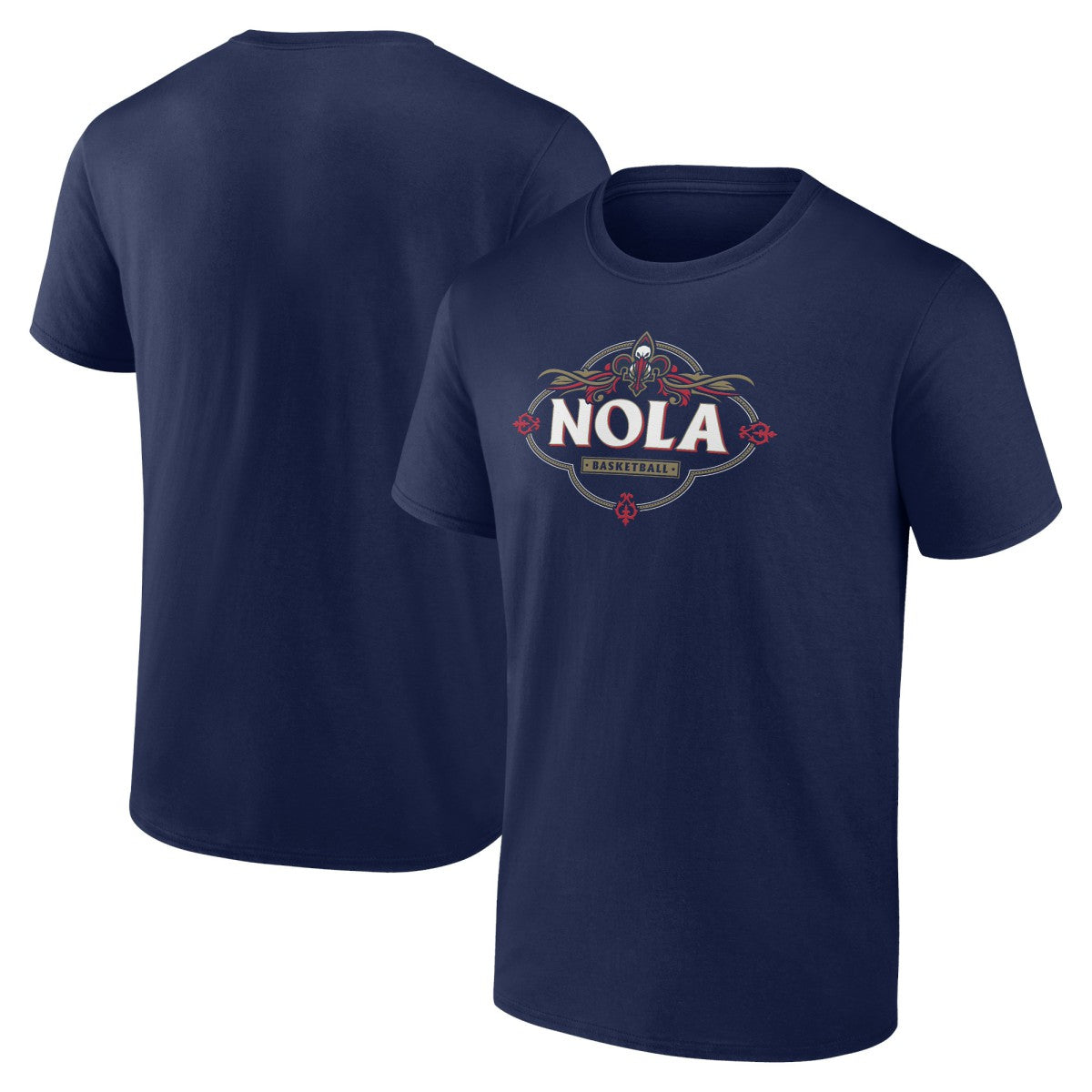 Navy New Orleans Pelicans Announcer T-Shirt | NBA