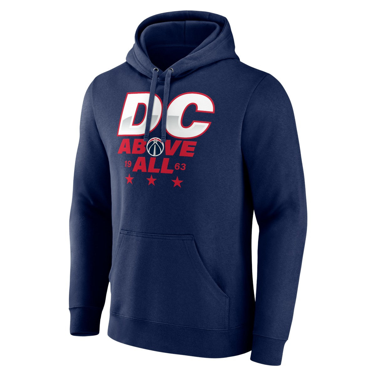 Navy Washington Wizards Announcer Pullover Hoodie | NBA