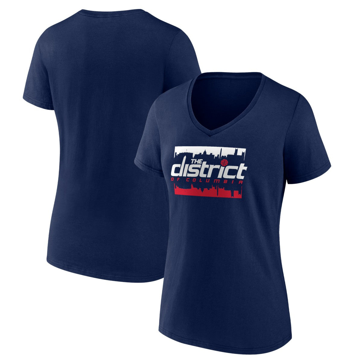 Navy Washington Wizards Women's Timeout V-Neck T-Shirt | NBA