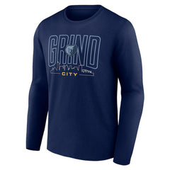 Navy Memphis Grizzlies Huddle Long Sleeve T-Shirt | NBA