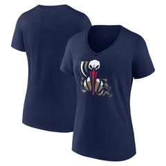 Navy New Orleans Pelicans Women's Huddle V-Neck T-Shirt | NBA