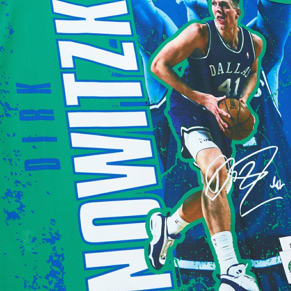 Blue Dirk Nowitzki Dallas Mavericks Hardwood Classics Player Burst Tank Top sale | NBA