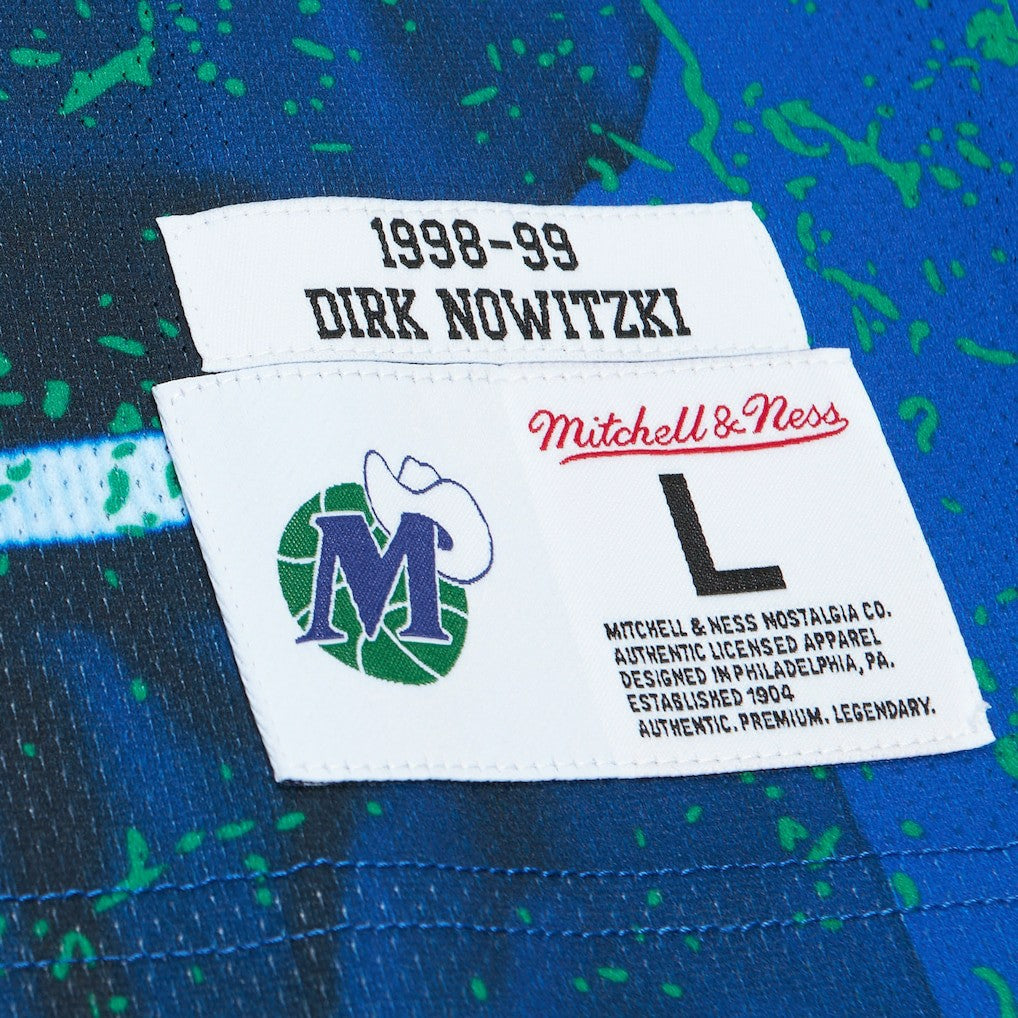 Blue Dirk Nowitzki Dallas Mavericks Hardwood Classics Player Burst Tank Top sale | NBA