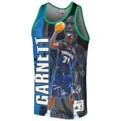 Black Kevin Garnett Minnesota Timberwolves 2003-04 Hardwood Classics Player Burst Tank Top | NBA