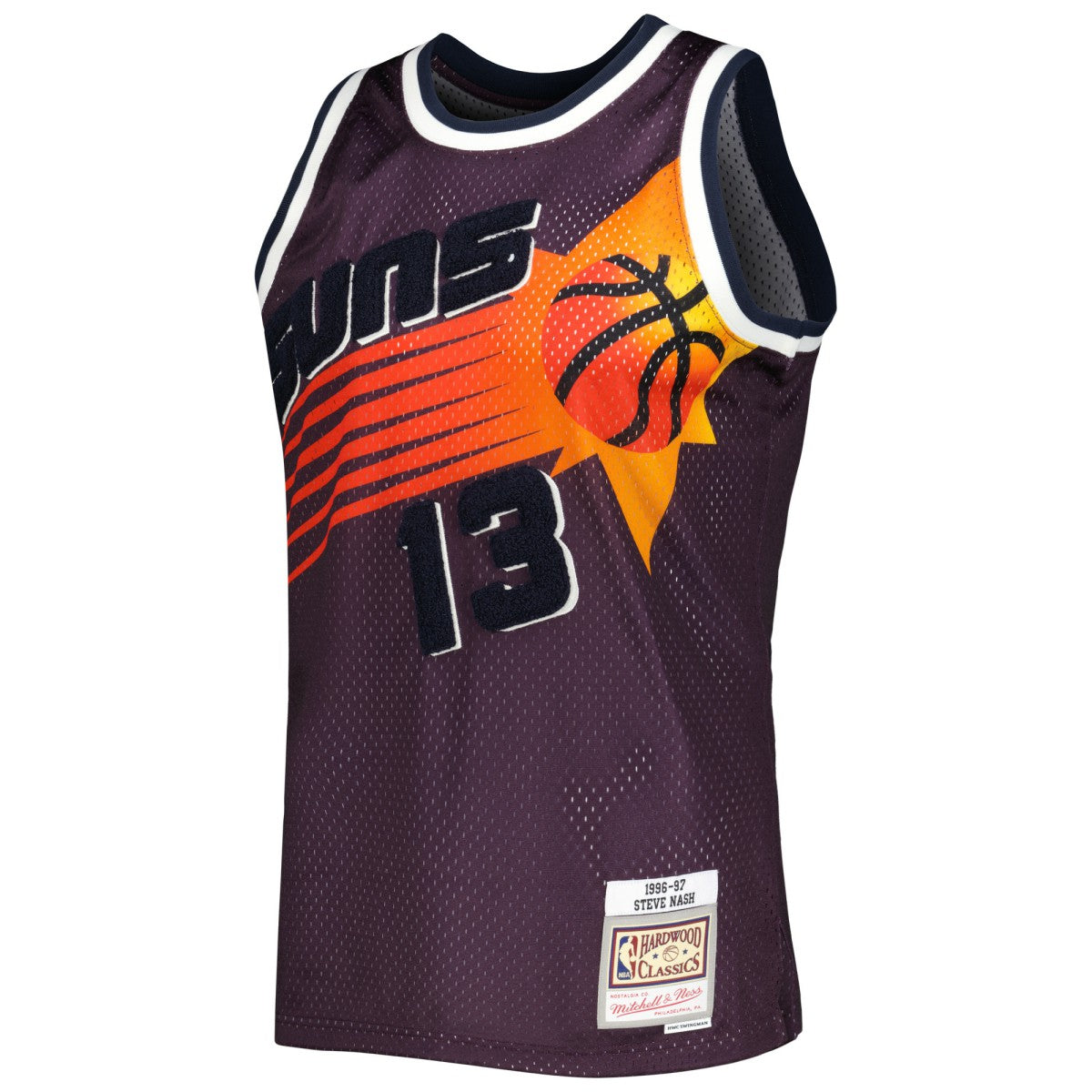 Purple Steve Nash Phoenix Suns 1996/97 Hardwood Classics Off-Court Swingman Jersey | NBA
