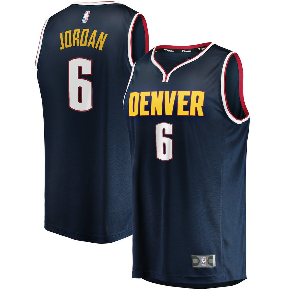Navy DeAndre Jordan Denver Nuggets Youth Fast Break Player Jersey sale | NBA