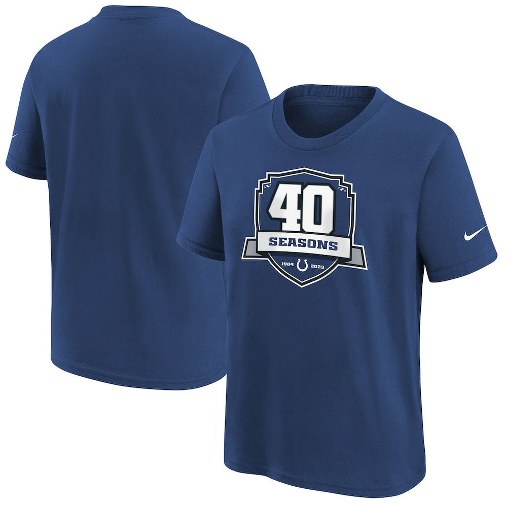 Indianapolis Colts Youth 40th Anniversary T-Shirt | NFL Sale