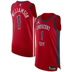 Red Zion Williamson New Orleans Pelicans Jordan Brand Authentic Jersey | NBA