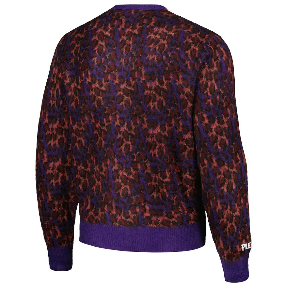 St. Louis Cardinals PLEASURES Cheetah Cardigan Button-Up Sweater - MLB