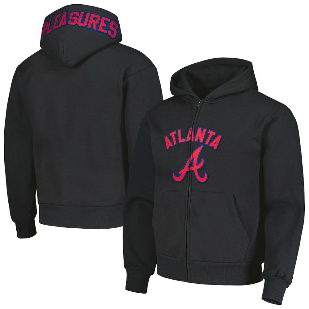 Atlanta Braves PLEASURES Opening Day Full-Zip Hoodie - MLB Hoodies