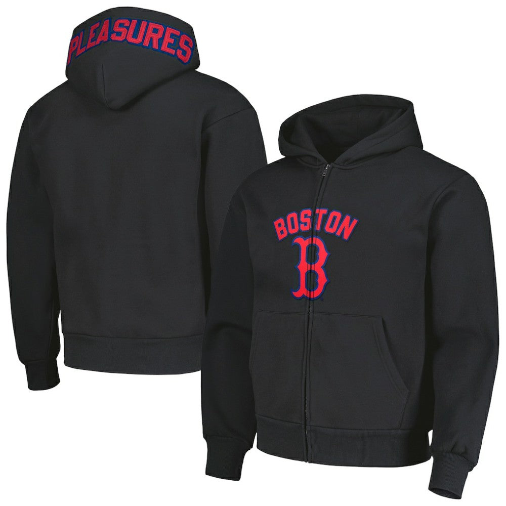 Boston Red Sox PLEASURES Opening Day Full-Zip Hoodie - MLB Hoodies
