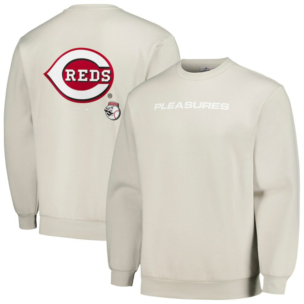 Cincinnati Reds PLEASURES Ballpark Pullover Sweatshirt - MLB Pullover