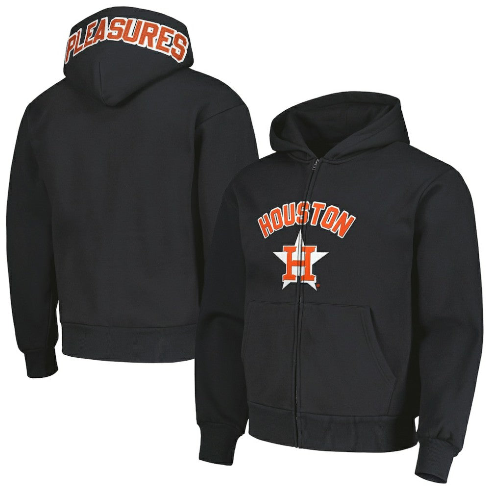 Houston Astros PLEASURES Opening Day Full-Zip Hoodie - MLB Hoodies