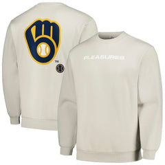 Milwaukee Brewers PLEASURES Ballpark Pullover Sweatshirt - MLB Pullover