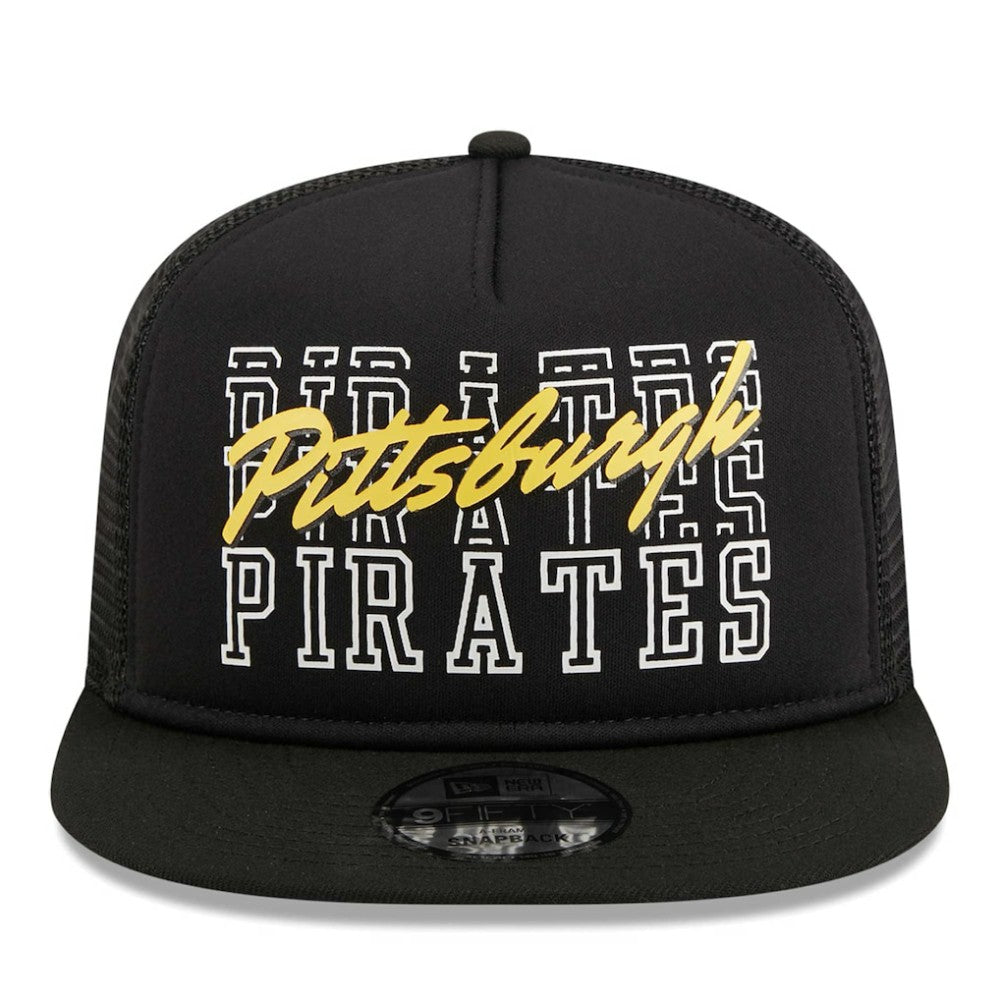 Pittsburgh Pirates New Era  Street Team A-Frame Trucker 9FIFTY Snapback Hat - MLB Hats