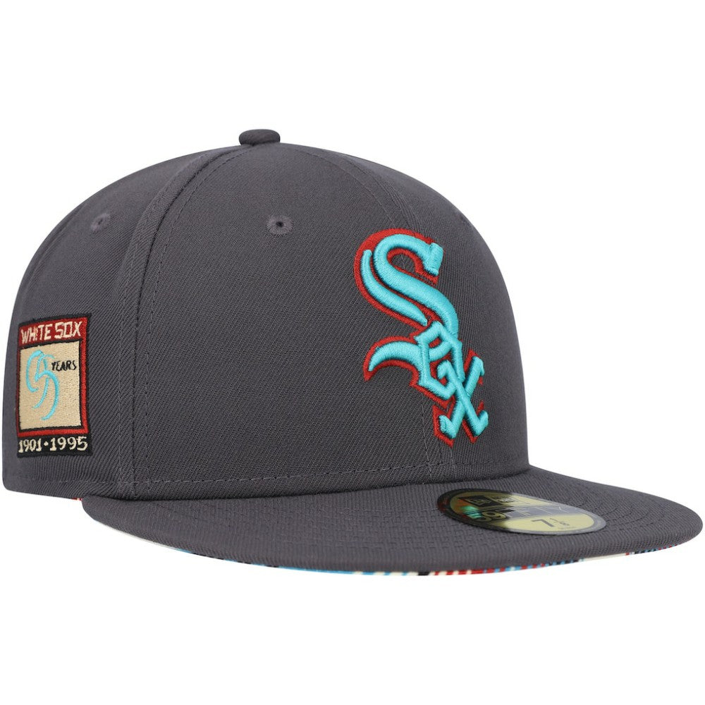 Chicago White Sox New Era  Print Undervisor 59FIFTY Fitted Hat - MLB Hats