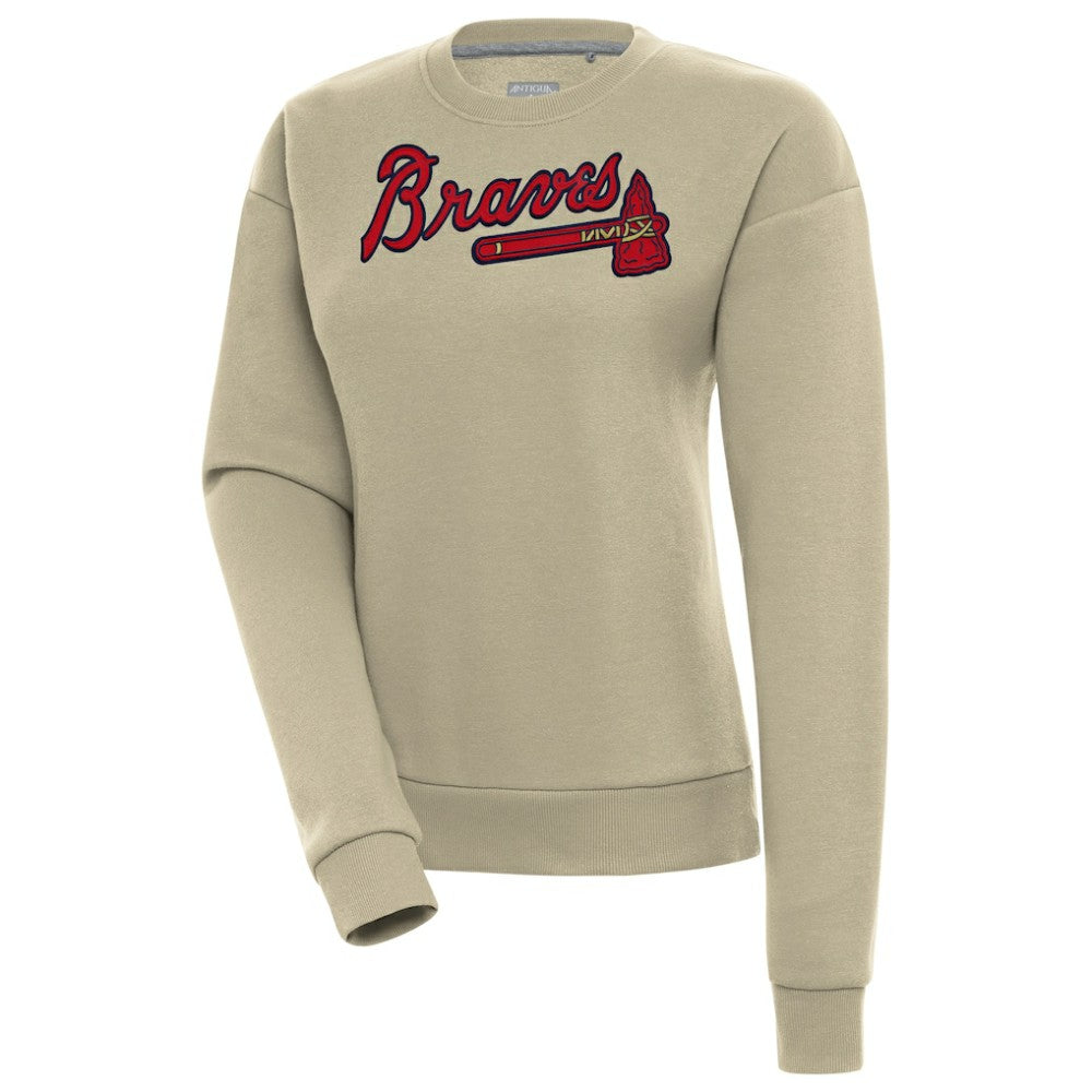 Atlanta Braves Antigua Women's Victory Pullover Sweatshirt - MLB Pullover