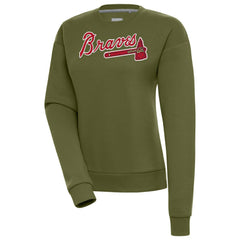 Atlanta Braves Antigua Women's Victory Pullover Sweatshirt - MLB Pullover