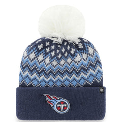 Tennessee Titans '47 Women's Elsa Cuffed Knit Hat with Pom | NFL US