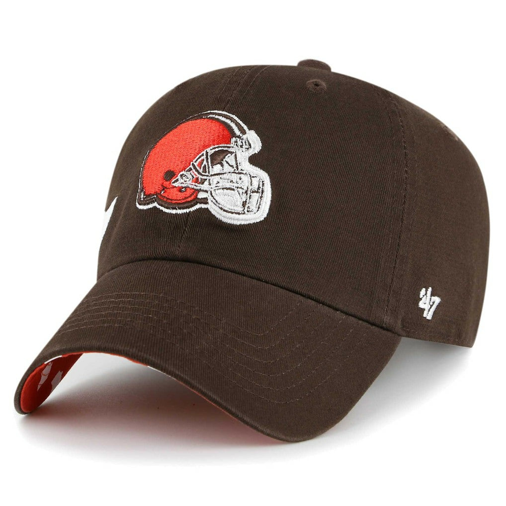 Cleveland Browns '47 Women's Confetti Icon Clean Up Adjustable Hat | NFL Discount