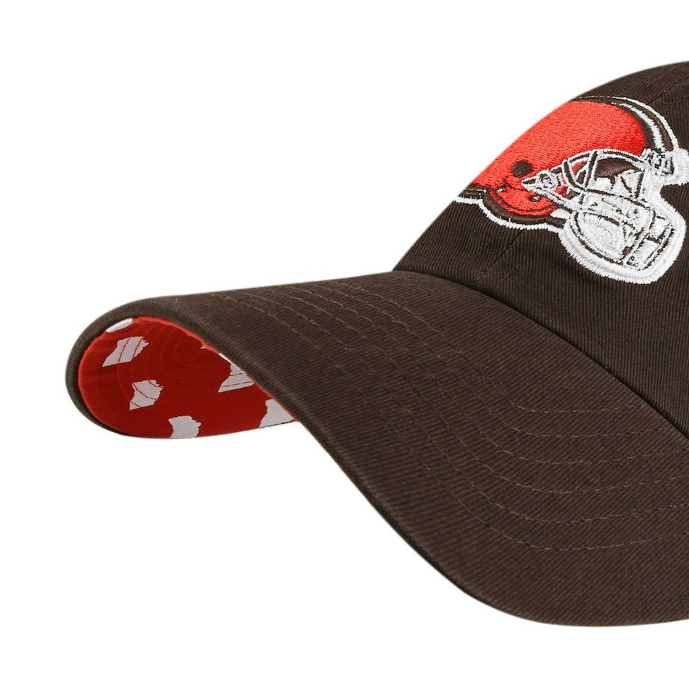 Cleveland Browns '47 Women's Confetti Icon Clean Up Adjustable Hat | NFL Discount