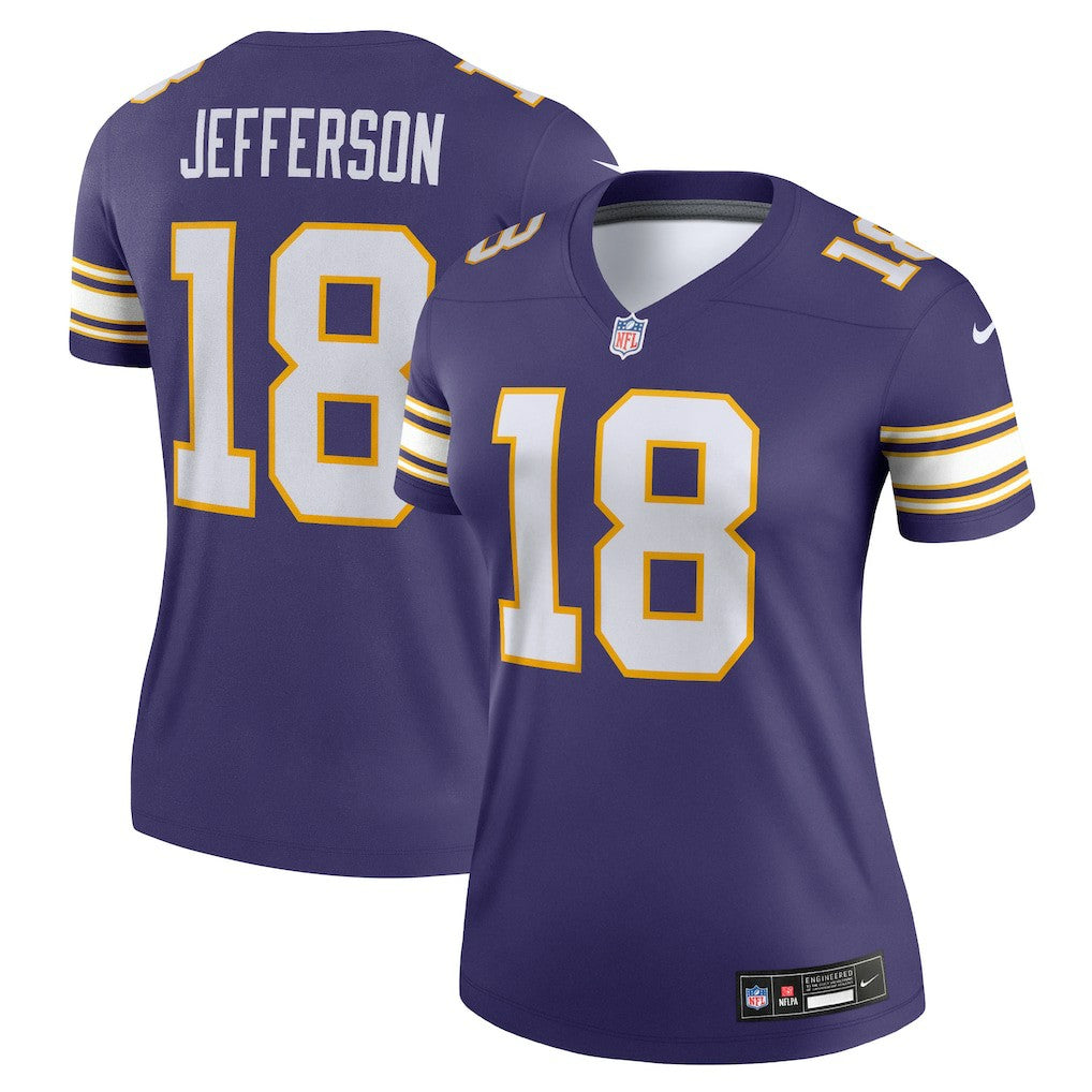Minnesota Vikings Justin Jefferson  Women's Alternate Legend Player Performance Top | NFL Hot