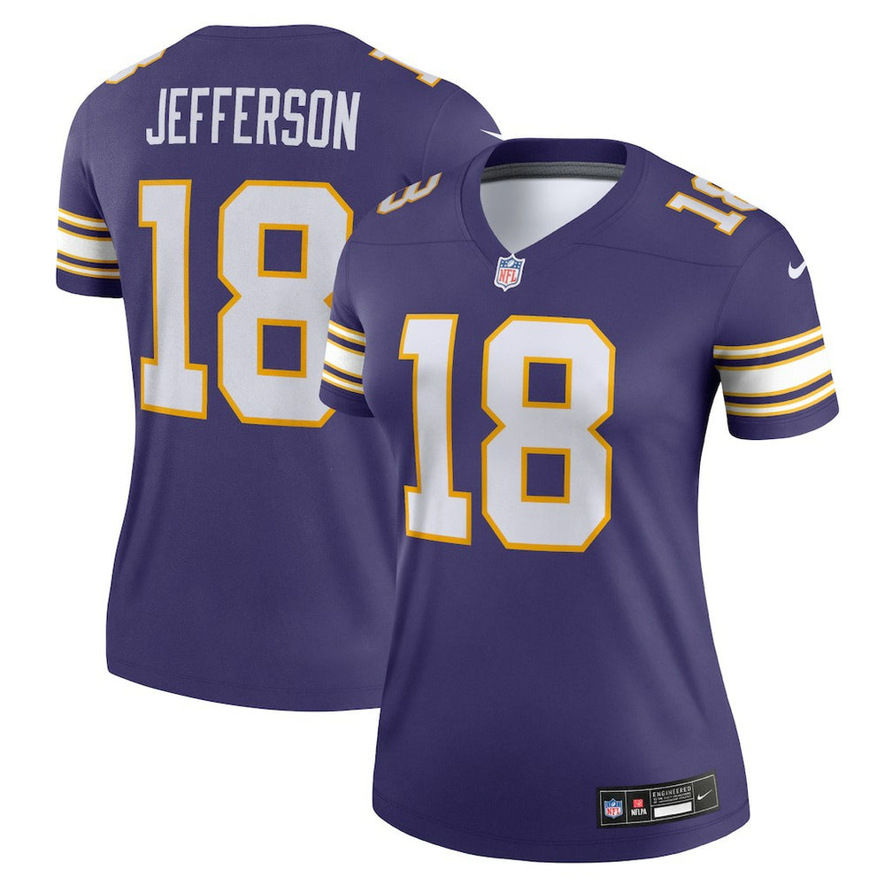 Minnesota Vikings Justin Jefferson  Women's Alternate Legend Player Performance Top | NFL Hot