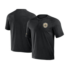 New Orleans Saints NFL x Darius Rucker Collection Washed Raglan Henley T-Shirt | NFL Online