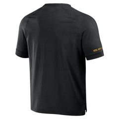Pittsburgh Steelers NFL x Darius Rucker Collection Washed Raglan Henley T-Shirt | NFL Discount
