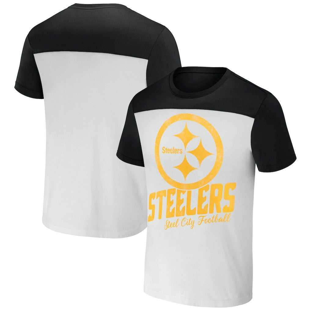 Pittsburgh Steelers NFL x Darius Rucker Collection Colorblocked T-Shirt | NFL Sale