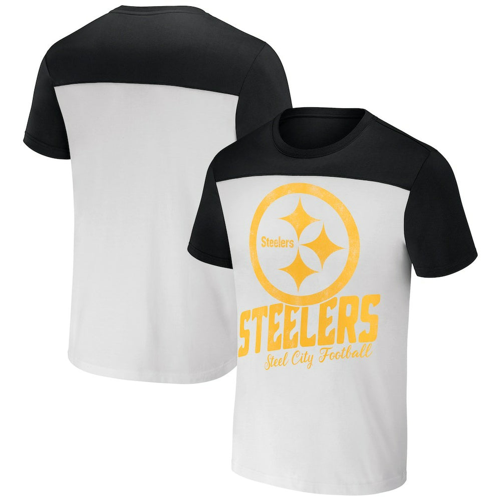 Pittsburgh Steelers NFL x Darius Rucker Collection Colorblocked T-Shirt | NFL Sale