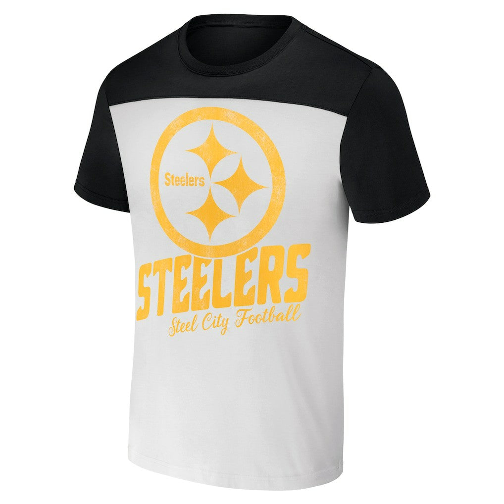 Pittsburgh Steelers NFL x Darius Rucker Collection Colorblocked T-Shirt | NFL Sale