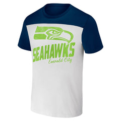 Seattle Seahawks NFL x Darius Rucker Collection Colorblocked T-Shirt | NFL Discount