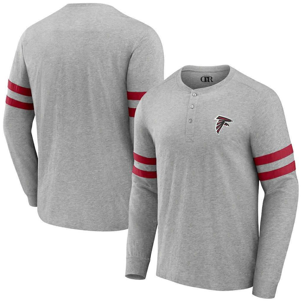 Atlanta Falcons NFL x Darius Rucker Collection Henley Long Sleeve T-Shirt | NFL Discount