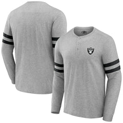 Las Vegas Raiders NFL x Darius Rucker Collection Henley Long Sleeve T-Shirt | NFL Outlet