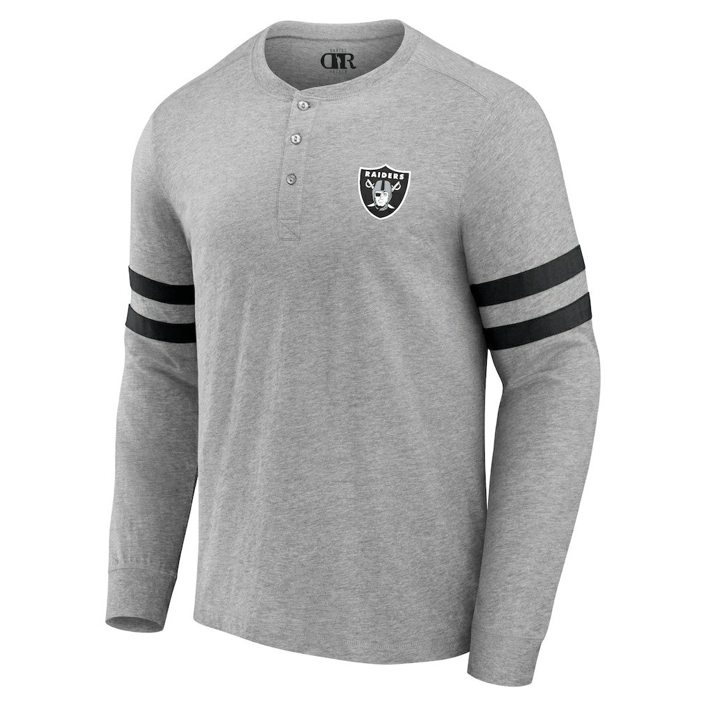 Las Vegas Raiders NFL x Darius Rucker Collection Henley Long Sleeve T-Shirt | NFL Outlet