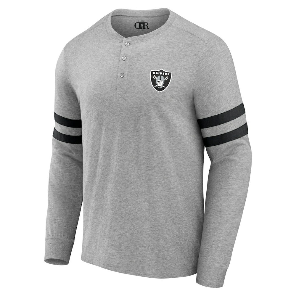 Las Vegas Raiders NFL x Darius Rucker Collection Henley Long Sleeve T-Shirt | NFL Outlet