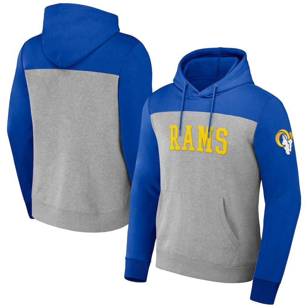 Los Angeles Rams NFL x Darius Rucker Collection Color Blocked Pullover Hoodie | NFL Sale