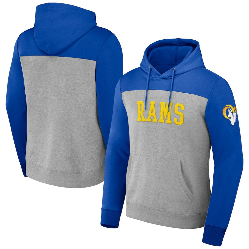 Los Angeles Rams NFL x Darius Rucker Collection Color Blocked Pullover Hoodie | NFL Sale