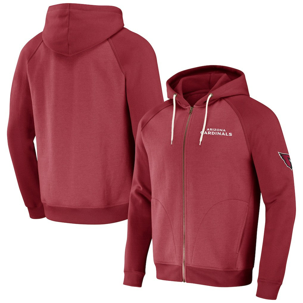 Arizona Cardinals NFL x Darius Rucker Collection Raglan Full-Zip Hoodie | NFL On sale