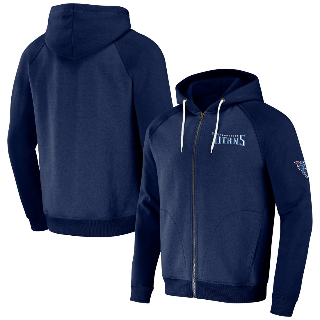 Tennessee Titans NFL x Darius Rucker Collection Raglan Full-Zip Hoodie | NFL US