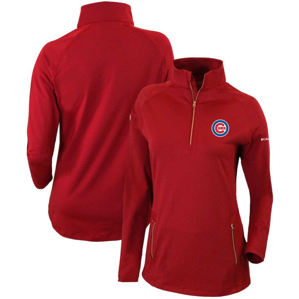 Chicago Cubs Columbia Women's Omni-Wick Outward Nine Quarter-Zip Pullover Top - MLB Pullover