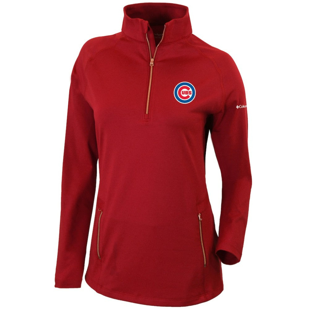 Chicago Cubs Columbia Women's Omni-Wick Outward Nine Quarter-Zip Pullover Top - MLB Pullover