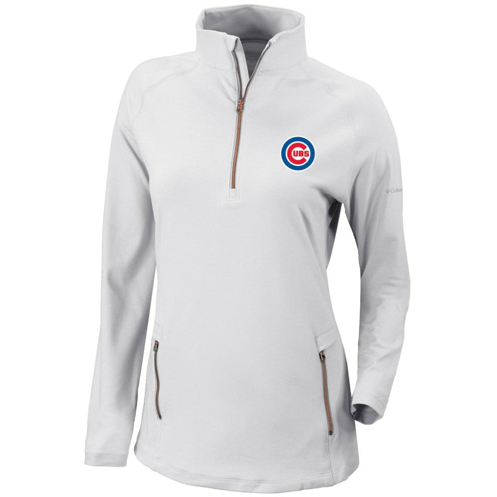Chicago Cubs Columbia Women's Omni-Wick Outward Nine Quarter-Zip Pullover Top - MLB Pullover
